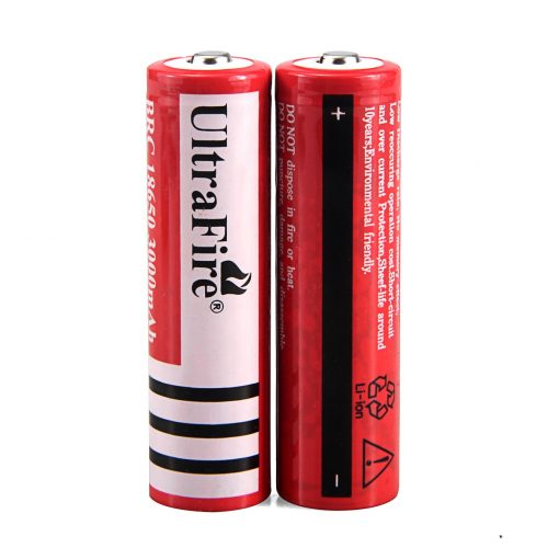kraunama baterija ultrafire raudona