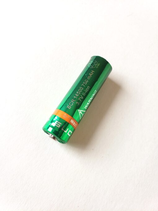 Baterija kraunama 14500 žalia